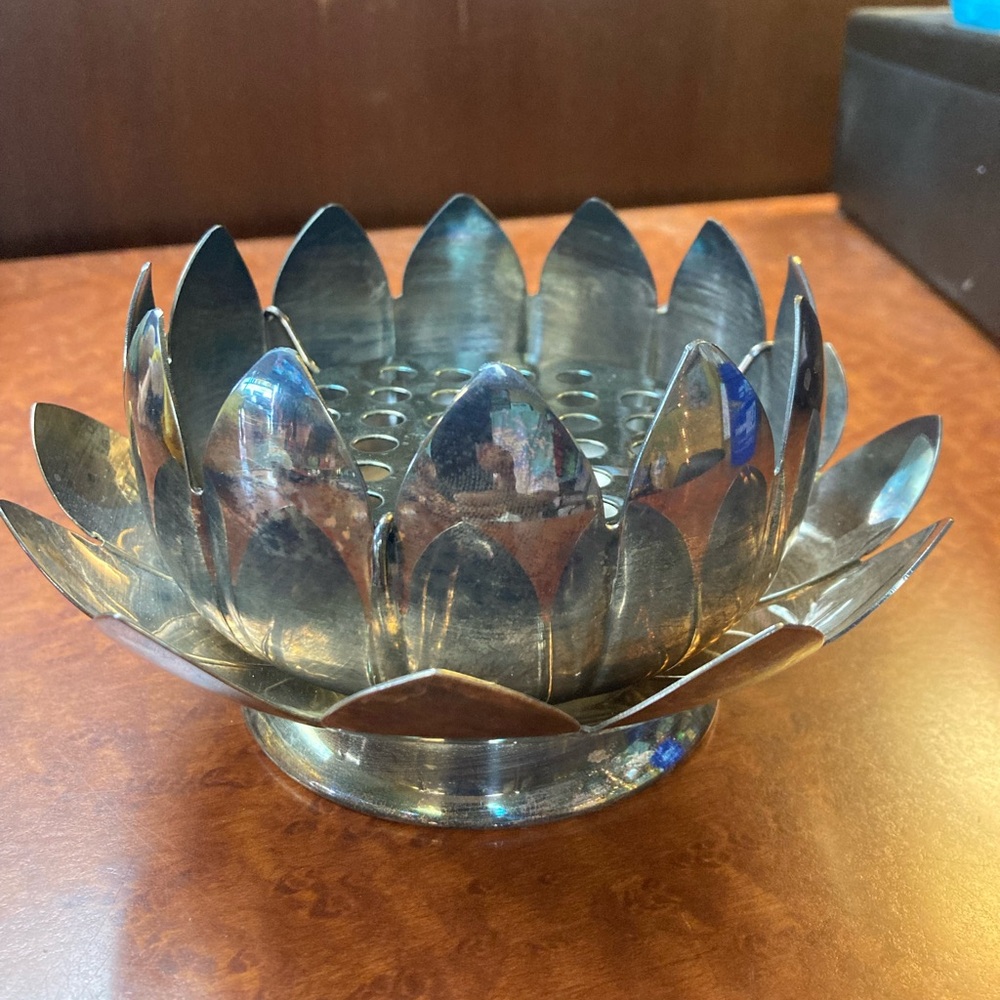 Leonard Silver Plate Flower Frog